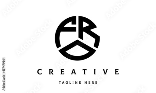 FRO creative circle three letter logo