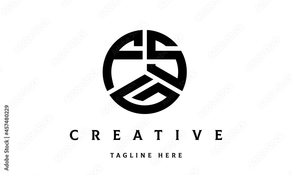 FSG creative circle three letter logo FSG creative circle three letter logo