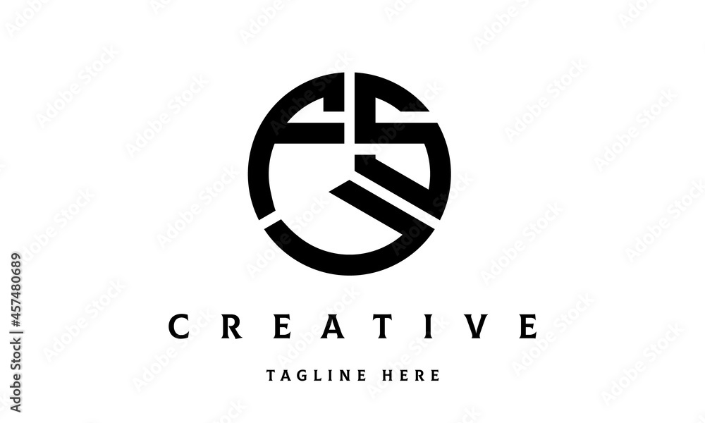 FSU creative circle three letter logo FSU creative circle three letter logo