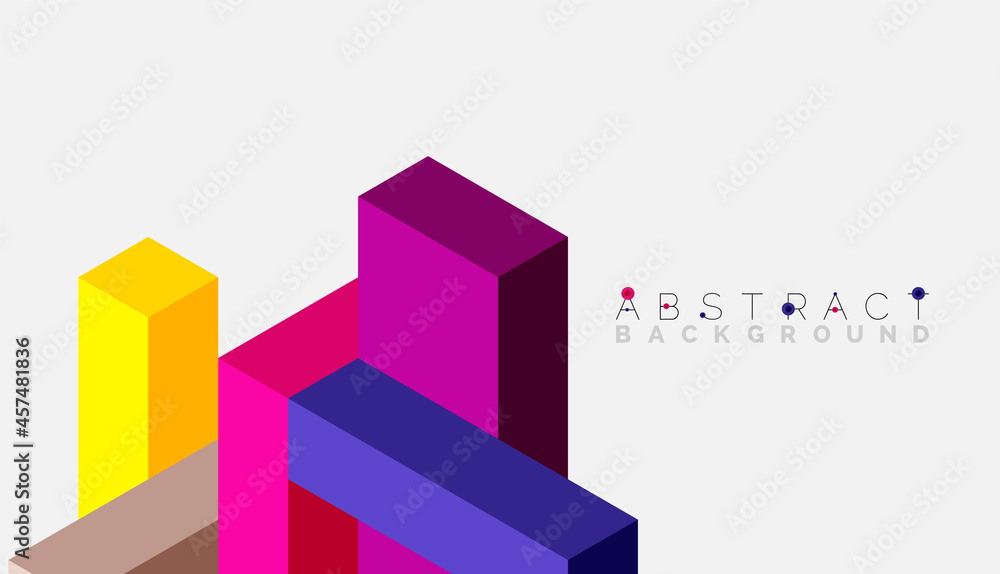 Abstract background. 3d cubes, cubic elements and blocks. Techno or business concept for wallpaper, banner, background, landing page Abstract background. 3d cubes, cubic elements and blocks. Techno or business concept for wallpaper, banner, background, landing page