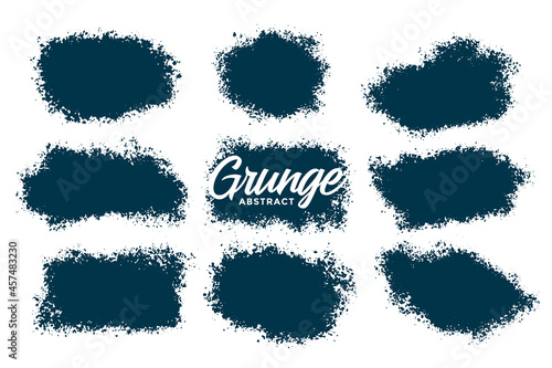 abstract splatter grunge textures set