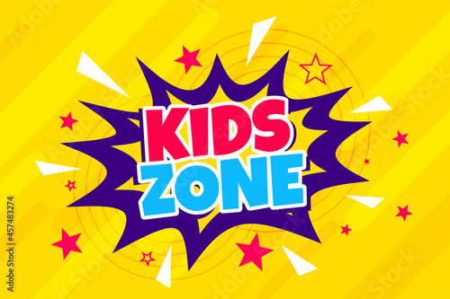 cartoon style kids zone background