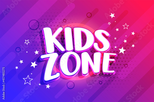 kids entertainment zone background design