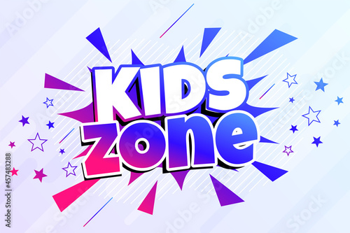 kids zone fun play banner design