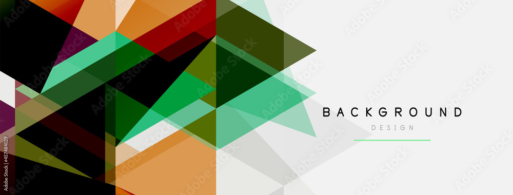 Mosaic triangles geometric background. Techno or business concept, pattern for wallpaper, banner, background, landing page Mosaic triangles geometric background. Techno or business concept, pattern for wallpaper, banner, background, landing page