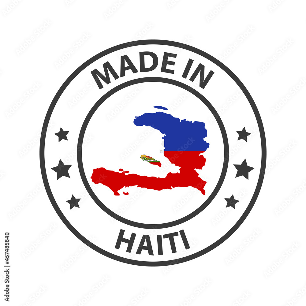 Made in Haiti icon. Stamp sticker. Vector illustration Made in Haiti icon. Stamp sticker. Vector illustration
