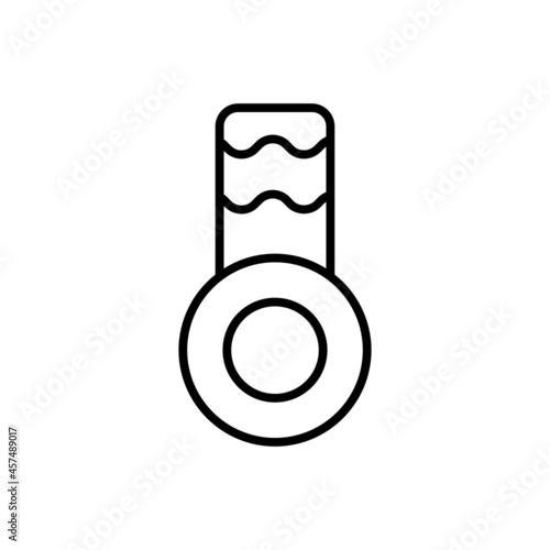 Vector illustration of line icon design. Medal icon. Suitable for use in applications, websites, social media, brochures, etc