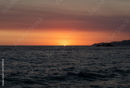 Sea Sunset in Petrovac, Montenegro