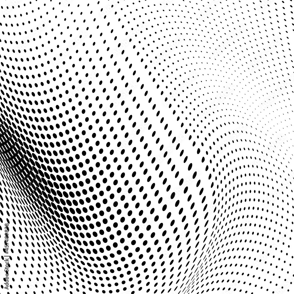 Abstract halftone wave dotted background Abstract halftone wave dotted background