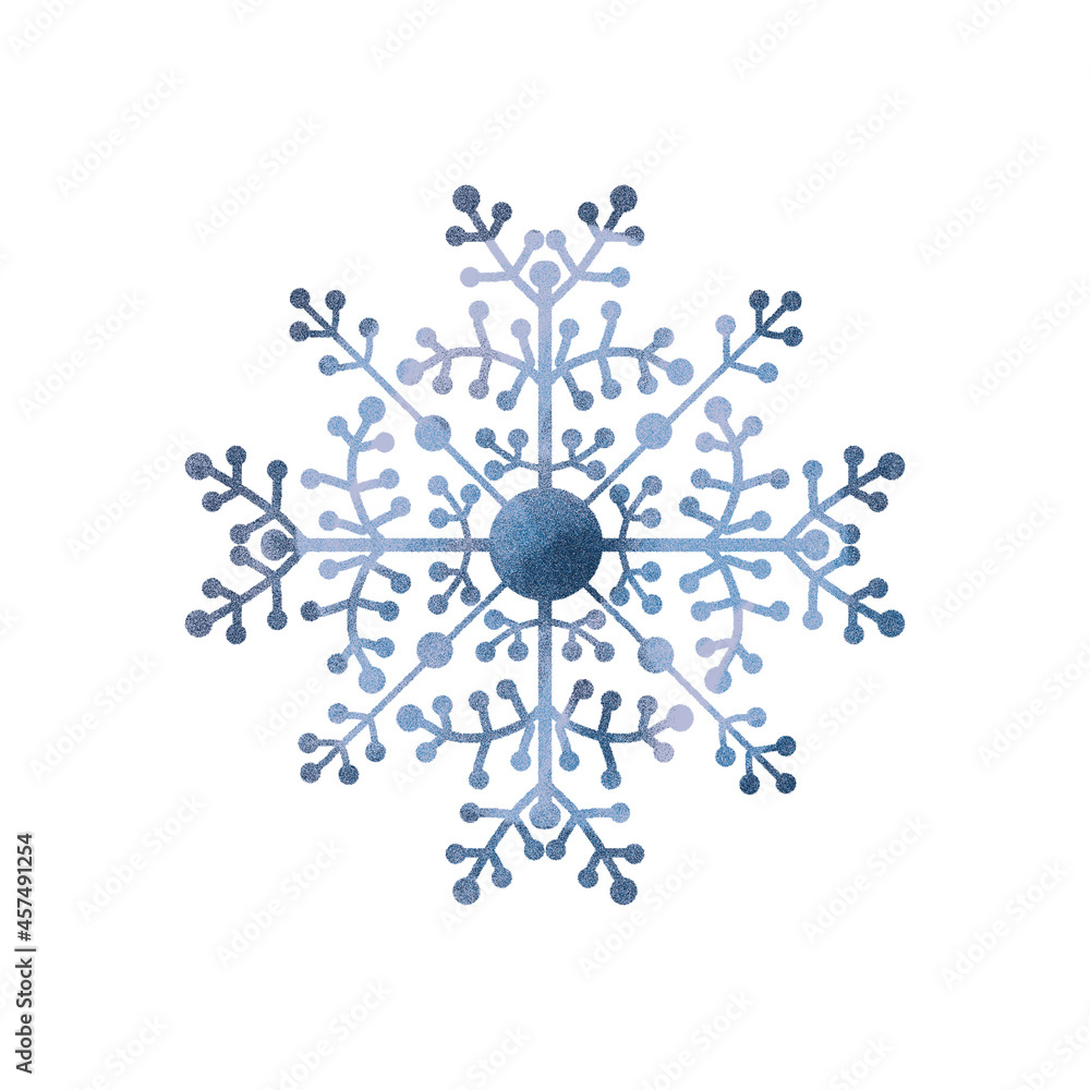 Winter blue snowflake on white background. Winter blue snowflake on white background.