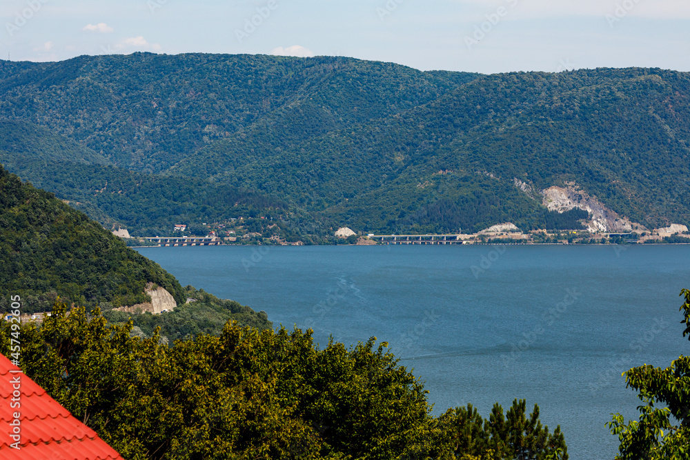 The Danube River at Orsova in Romania