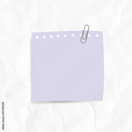 Purple reminder note sticker vector