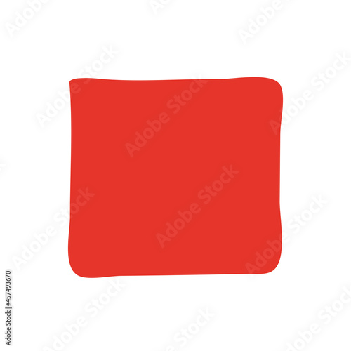 Handgezeichnetes Stop-Icon in rot (ID: 457493670)