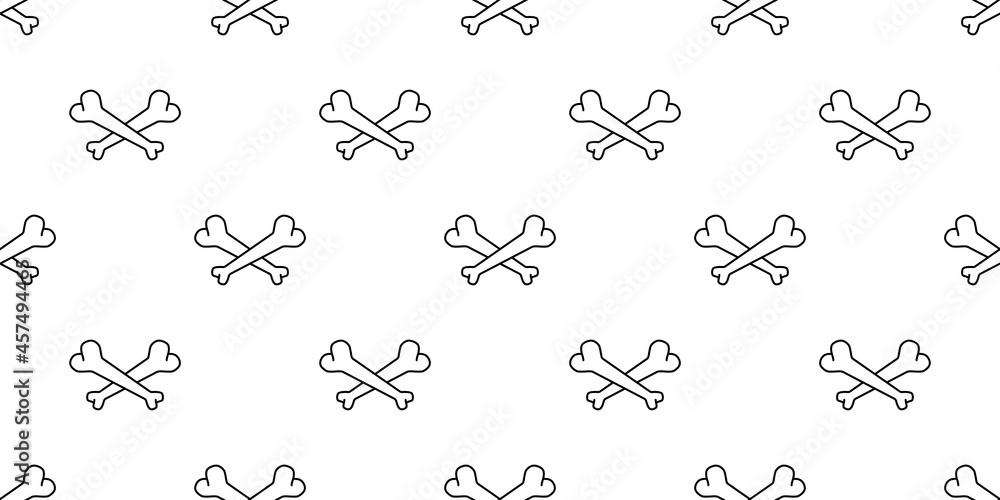 dog bone crossbones seamless pattern footprint french bulldog puppy vector pet cartoon skeleton halloween ghost repeat wallpaper tile background scarf isolated doodle illustration design dog bone crossbones seamless pattern footprint french bulldog puppy vector pet cartoon skeleton halloween ghost repeat wallpaper tile background scarf isolated doodle illustration design