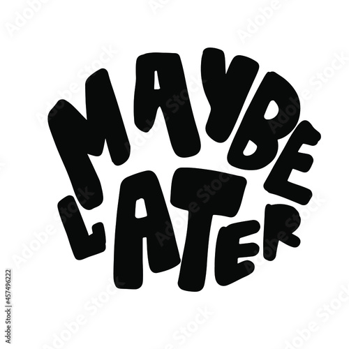 Hand letterng funny lazy quote fpor your design.