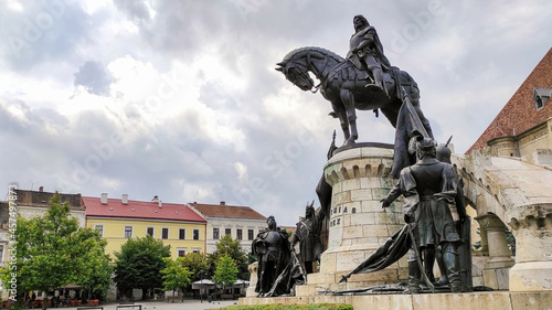 Matthias Corvinus Monument in Cluj-Napoca, Romania photo