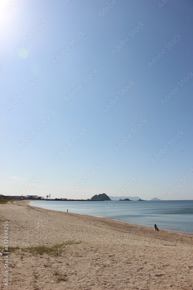 山口県光市虹ヶ浜海水浴場の景色 山口県光市虹ヶ浜海水浴場の景色
