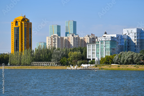 Photography astana , nur-sultan city, city, architecture, river, water, canal, europe, build