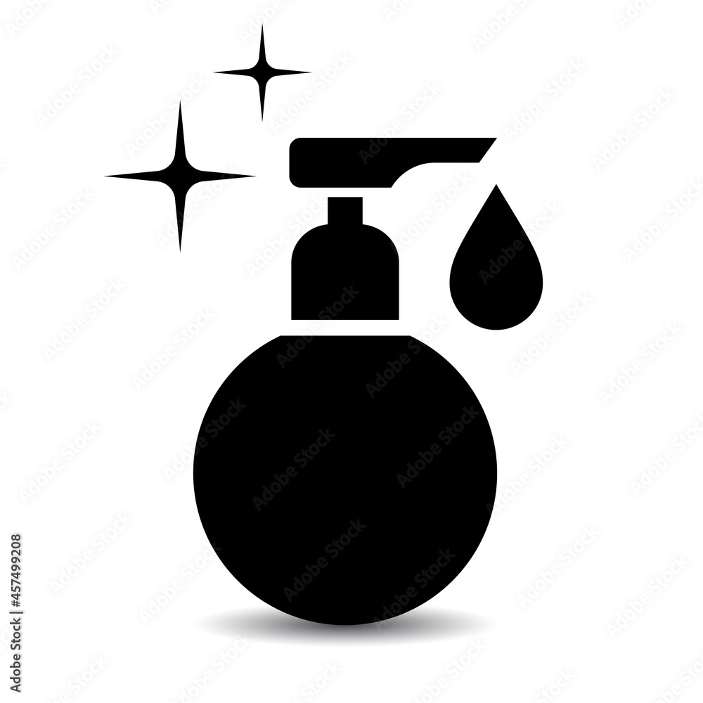 Liquid soap dispenser vector icon Liquid soap dispenser vector icon