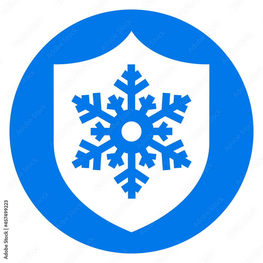 Frost protection vector icon Frost protection vector icon