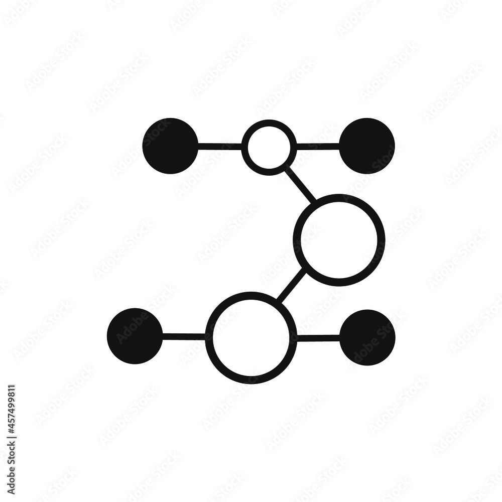 a collection of circles connected by a line a collection of circles connected by a line