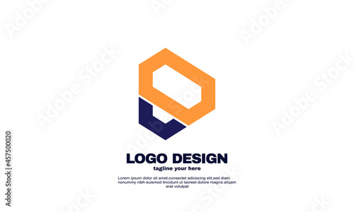 abstract creative company building business simple idea design logo element branding identity design