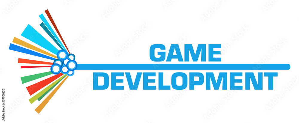 Obraz premium Game Development Colorful Graphical Bar