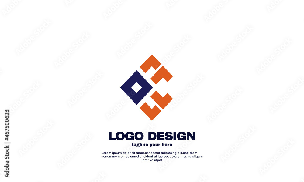 stock illustrator business company elegant design logo branding identity template