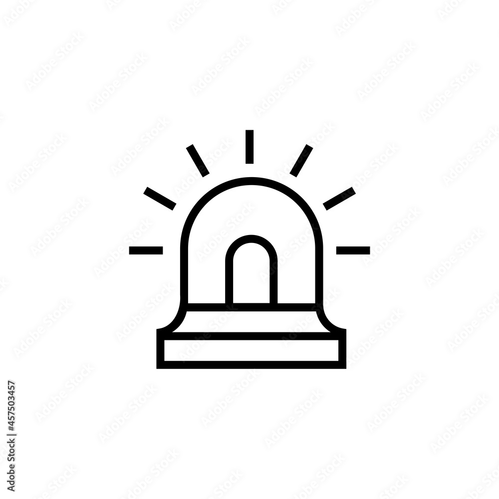 Siren icon isolated on white background Siren icon isolated on white background