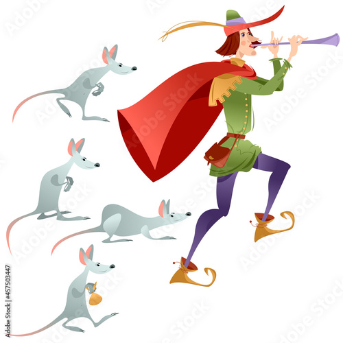 Pied Piper of Hamelin (German: Rattenfänger von Hameln). German fairy tale.