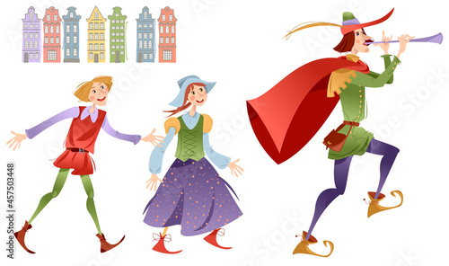 Pied Piper of Hamelin (German: Rattenfänger von Hameln). German fairy tale.