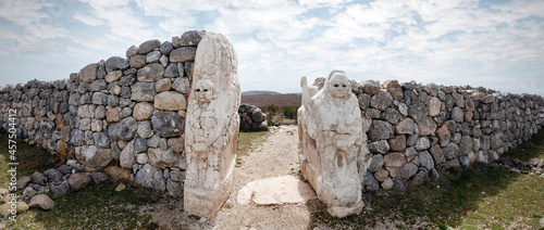 Gates in Hattusa, capital of the Hittite Civilization - Corum, Turkey photo