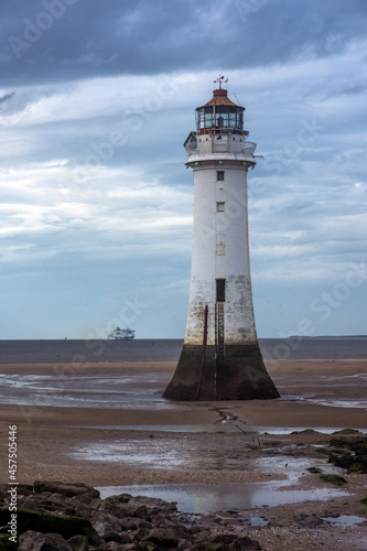 Perch Rock Lighthouse at New Brighton, UK