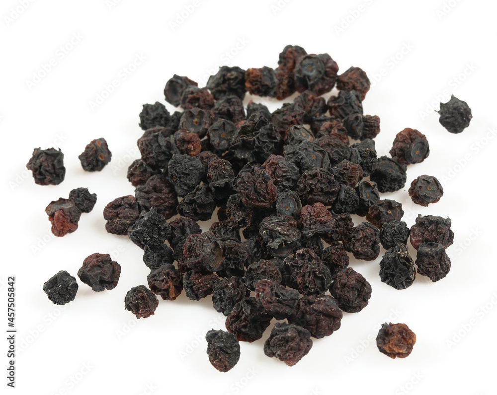 dried blueberries isolated on white background dried blueberries isolated on white background