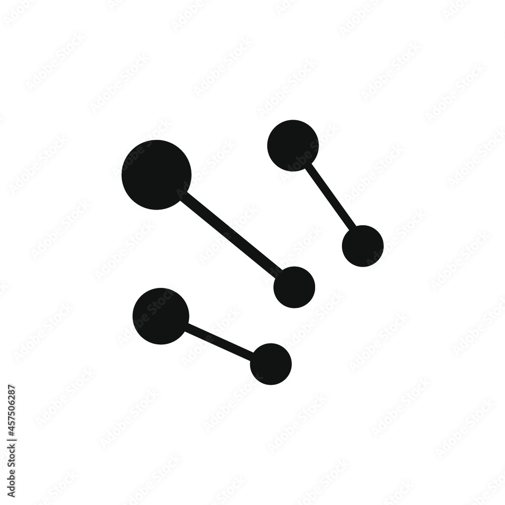 vector three molecule icon vector three molecule icon
