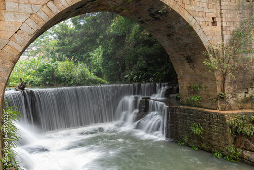 Rivers and waterfalls in the countryside