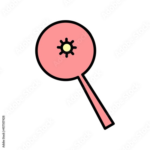 Microbes Vector Line Filled Icon Design