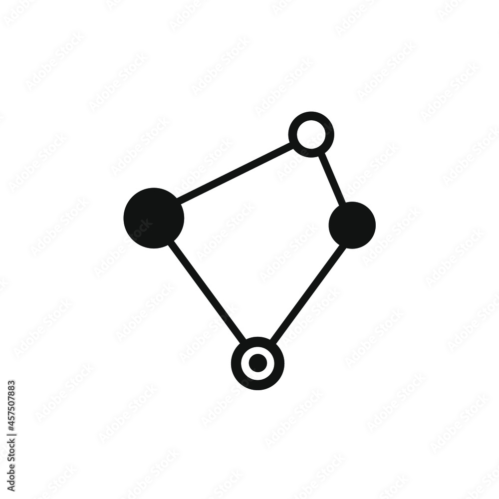 small big black circles connected by lines small big black circles connected by lines