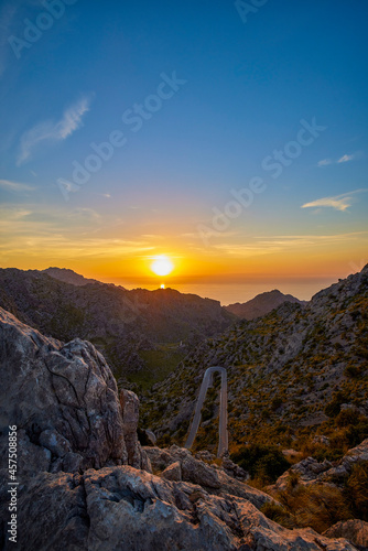 Beautiful mountain landscape on the island of Palma De Mallorca (Balearic Islands Spain) © czamfir