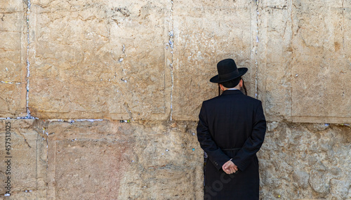 Wailing Wall Jew Praying
