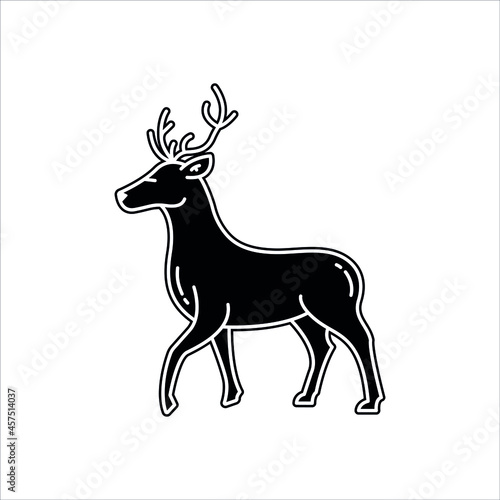 Deer Silhouette Vector illustration  shape icon