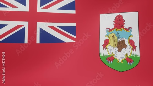 Bandera Bermudas, vídeo 4K. photo