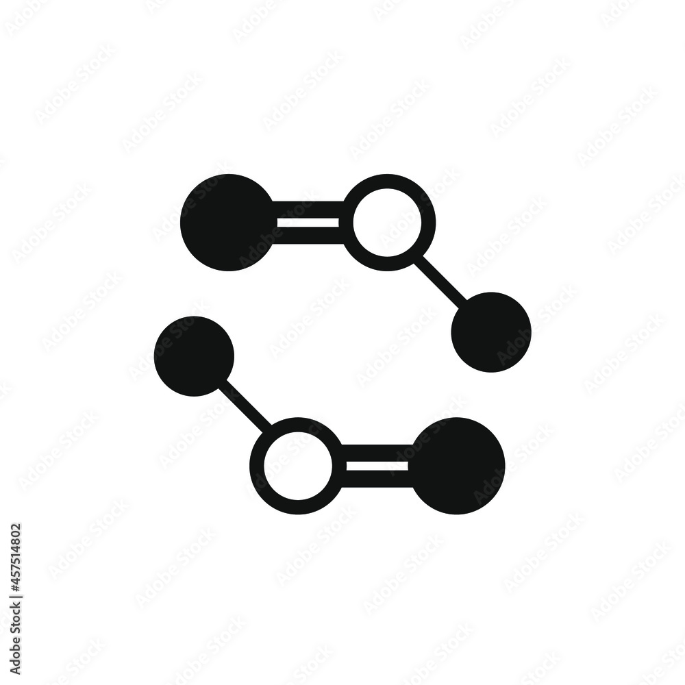 vector two molecule icons vector two molecule icons