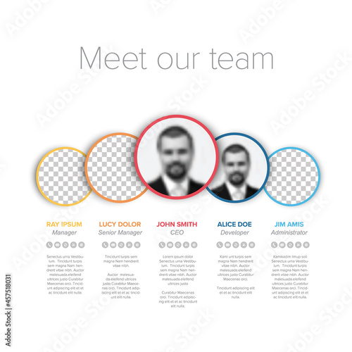 Meet our company team modern presentation template