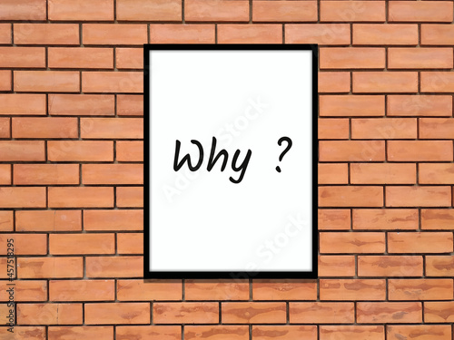why letters on white frame
