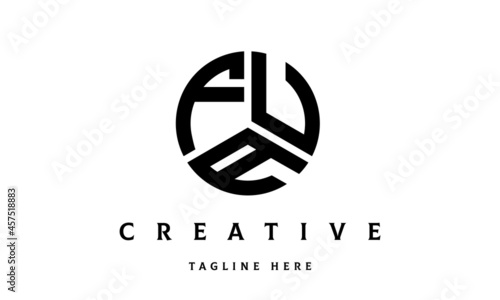 FUA creative circle three letter logo photo