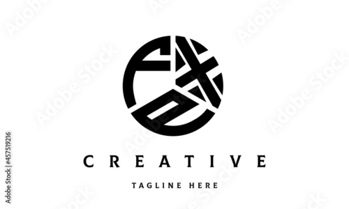 FXP creative circle three letter logo photo