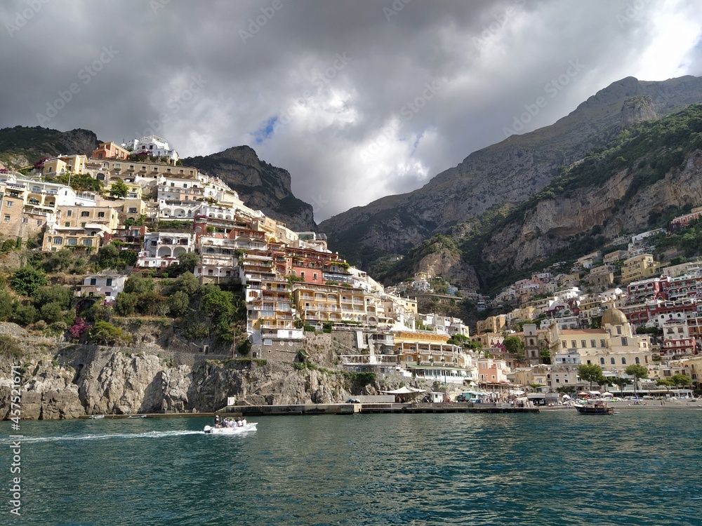 View of Positano in Naples, Italy