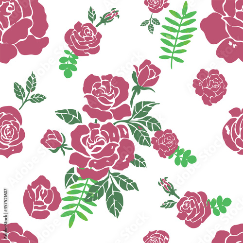 seamless pattern with roses