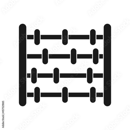 Abacus Vector Glyph Icon Design
